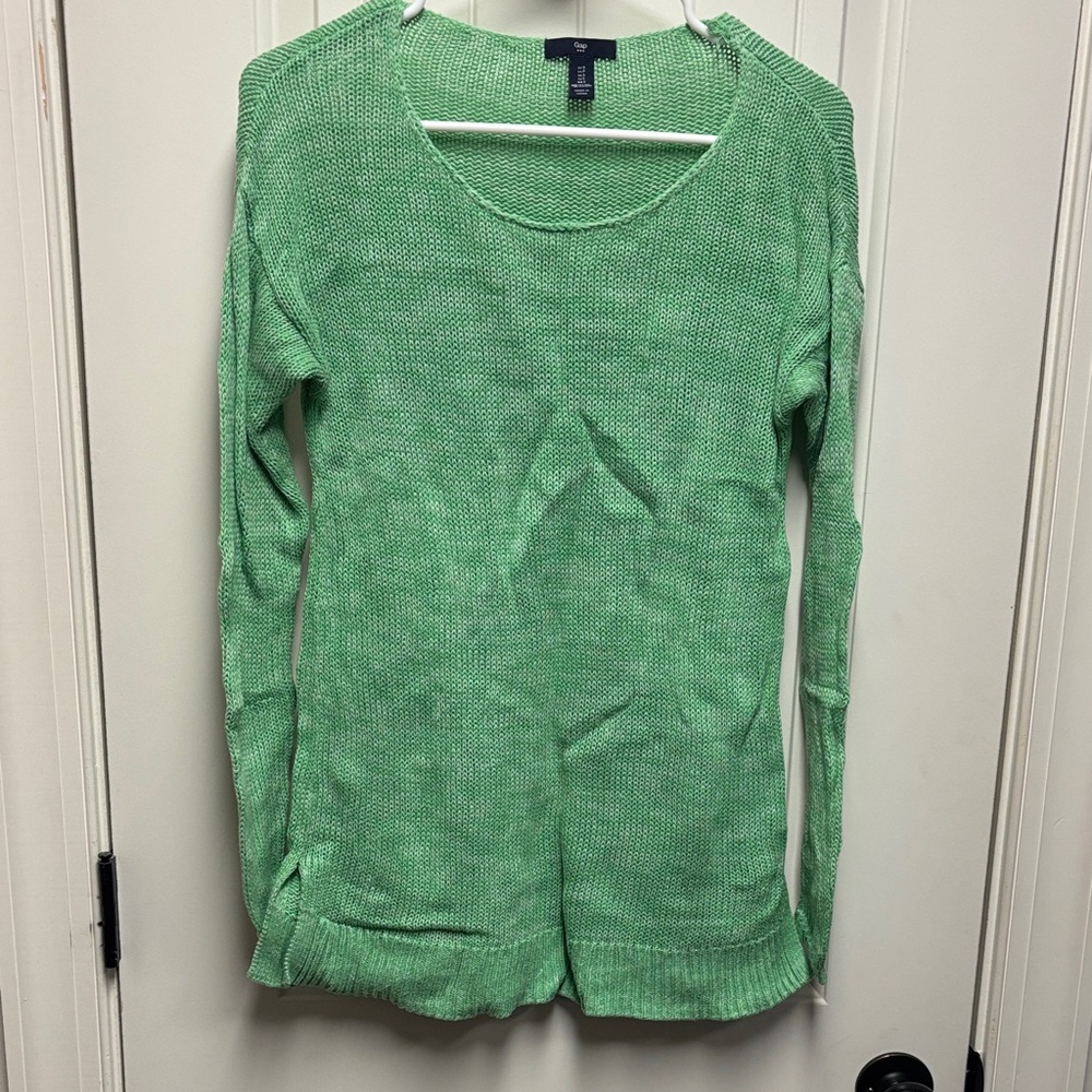 GAP Fresh Green Scoop Neck Sweater